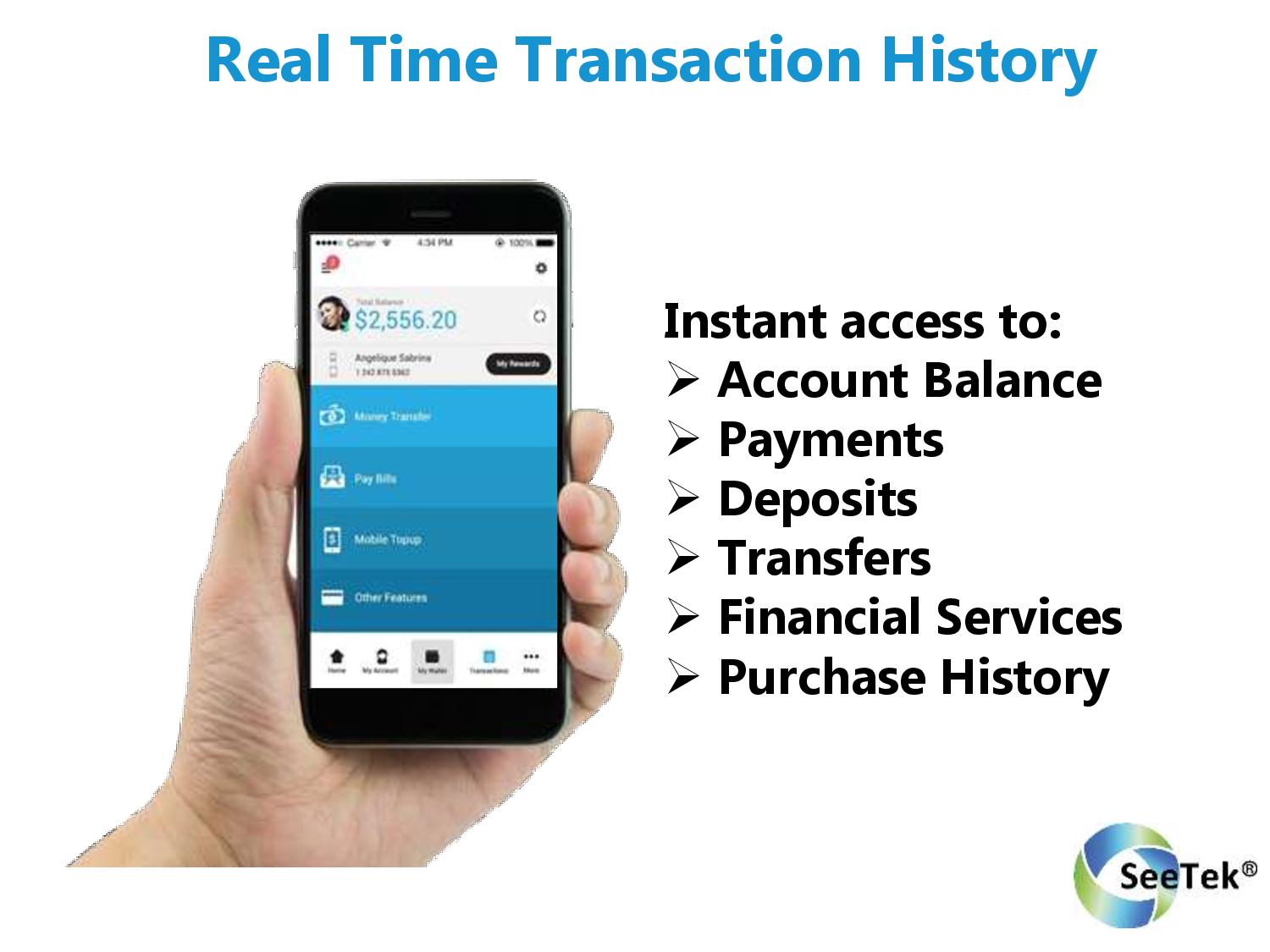 Real Time Transaction History